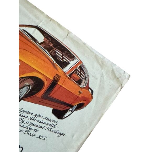 VTG Original 1970 Ford Mustang Boss 302 Print Ad Son of Trans-Am 4 Speed READ - Picture 3 of 8